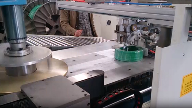 Automatic Cable Coiling and Wrapping Machine